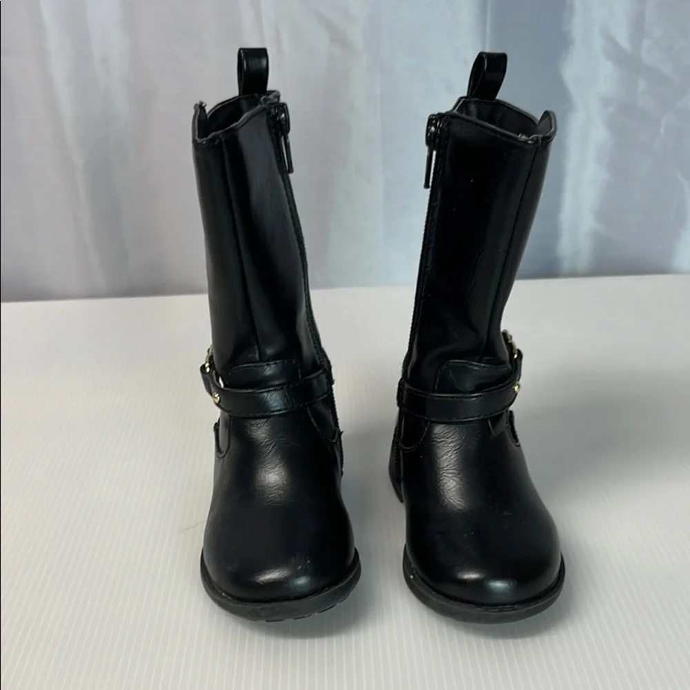 Stylish Black Leather Boots. Phlf 2242